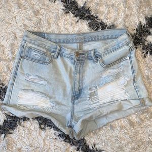 American Eagle Ripped Distressed Denim Shorts